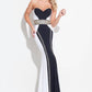 Rachel Allan - Beaded Jersey Strapless Prom Gown