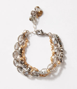 Anne Vaughan - Women's Multistrand Crystal Bracelet