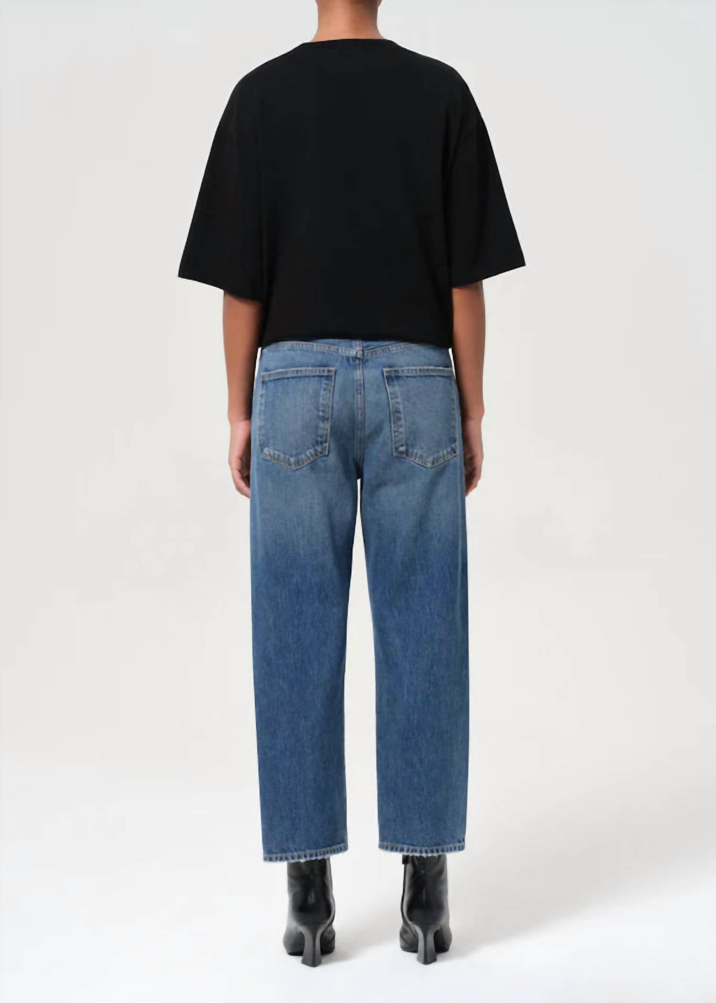 Agolde - 90's Crop Mid Rise Straight Jeans