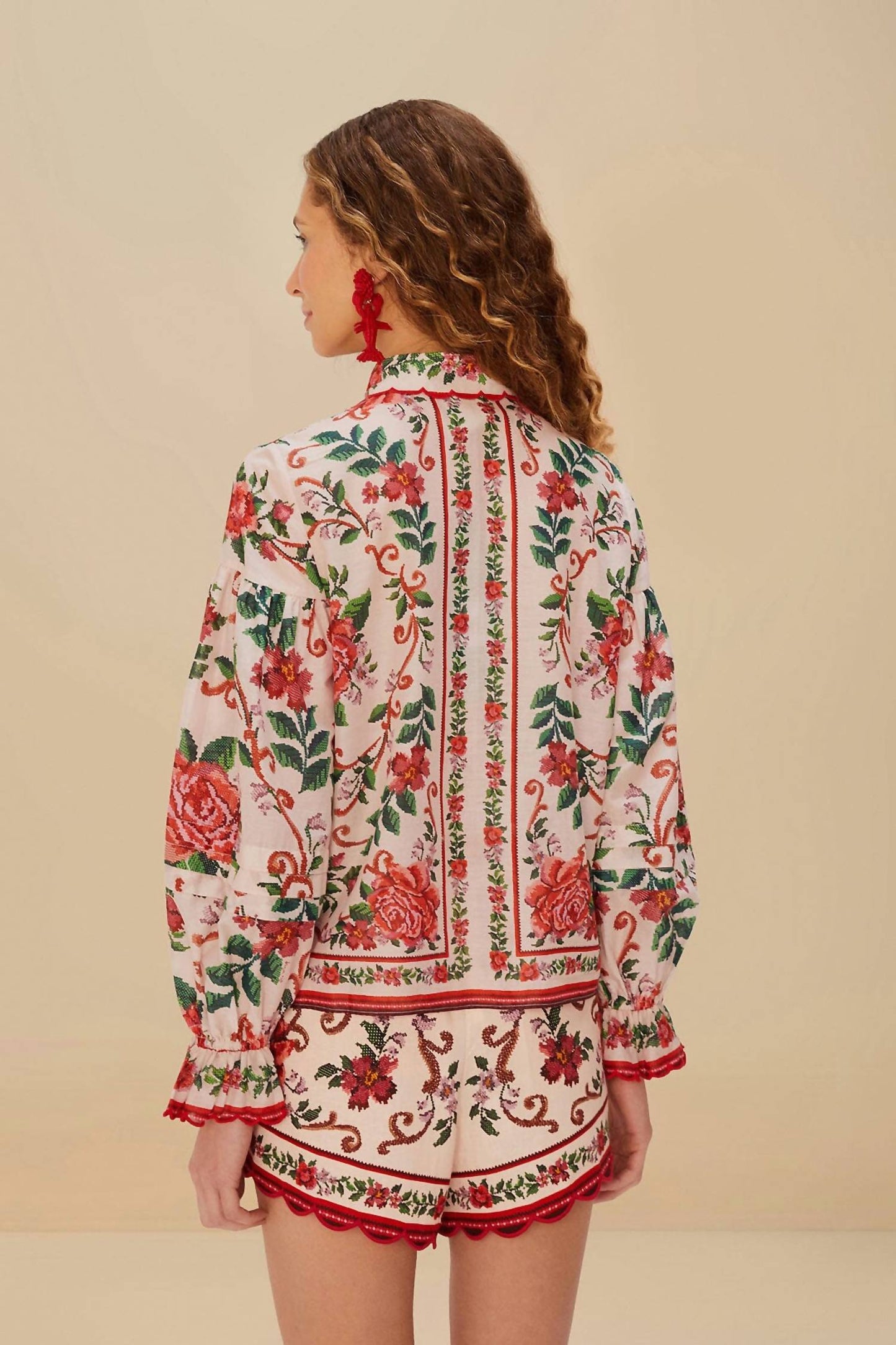 Farm Rio - Flower Tapestry Shirt