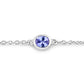 1.65 Carat Genuine Tanzanite .925 Sterling Silver Bracelet