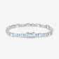 10.06 Carat Genuine Aquamarine .925 Sterling Silver Bracelet