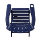 Zenithia Outdoor Foldable Adirondack Chair with 2 Cup Holders, Blue