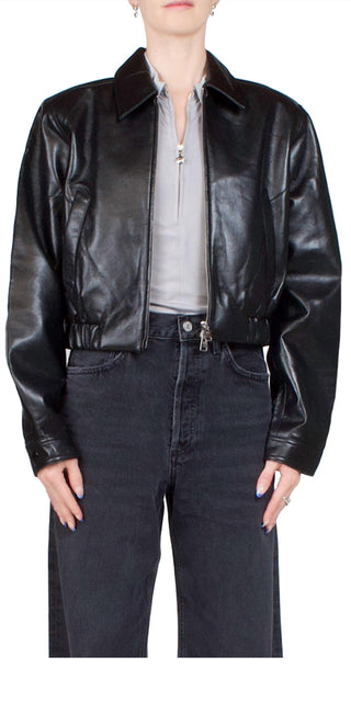 Agolde - Women's Shoreditch Ski Club X Essie Recycled Leather Jacket