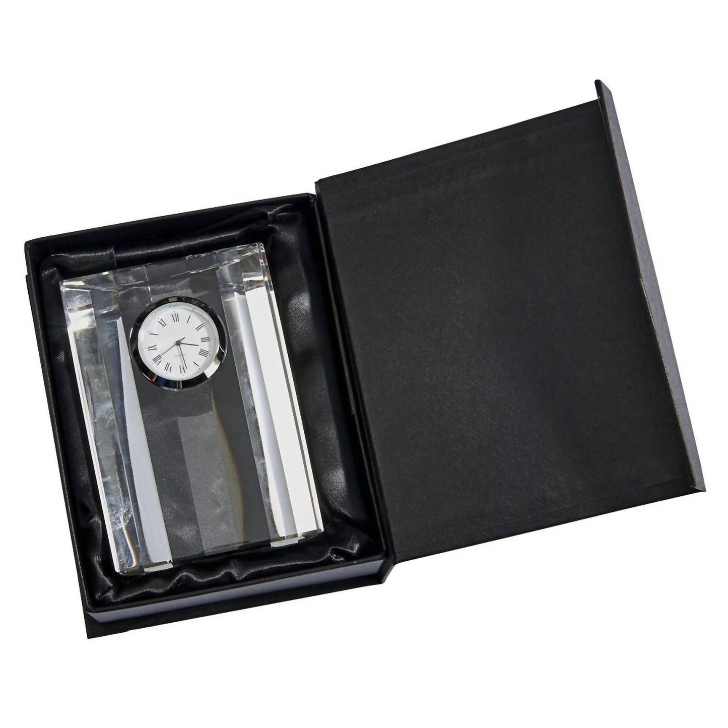 Creative Gifts International - Optic Crystal Semi-circular Clock