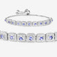 1.10 Carat Genuine Tanzanite .925 Sterling Silver Bracelet