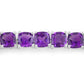6.05 Carat Genuine Amethyst .925 Sterling Silver Bracelet