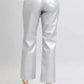 Trendsi - Women's Judy Blue Full Size High Waist Silver Faux Leather Pants Plus Size