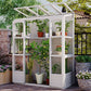 TOPMAX 78-Inch Wooden Greenhouse with Skylights and Folding Shelves