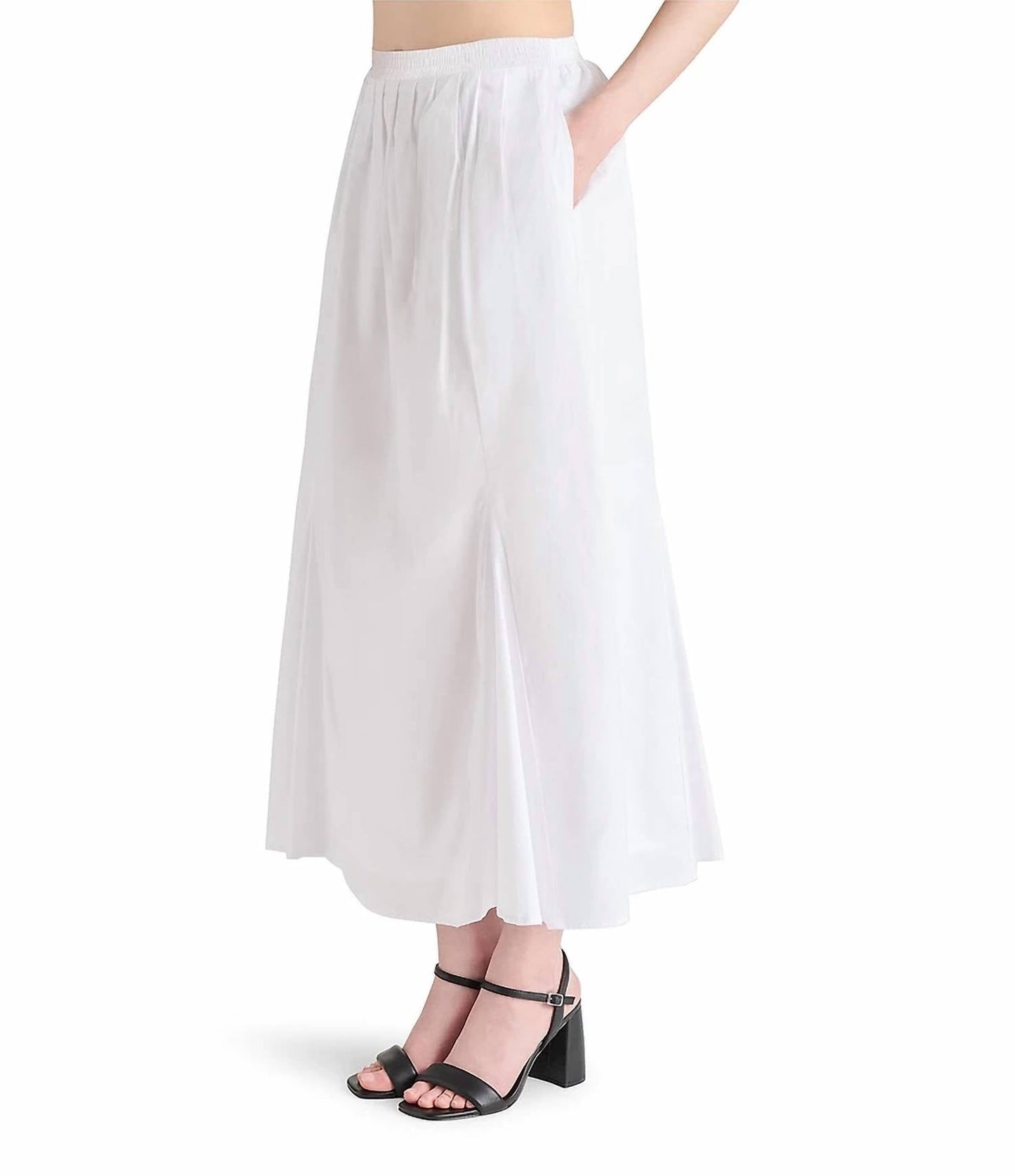 Steve Madden - Karina Elastic Waist Midi Skirt