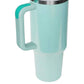 Trendsi - Stainless Steel Tumbler with Handle and Straw