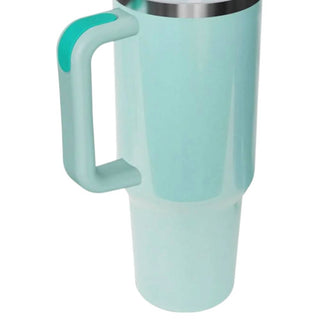 Trendsi - Stainless Steel Tumbler with Handle and Straw