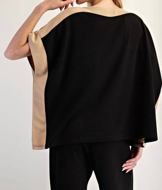 Ee:Some - Color Block Short Sleeve Top