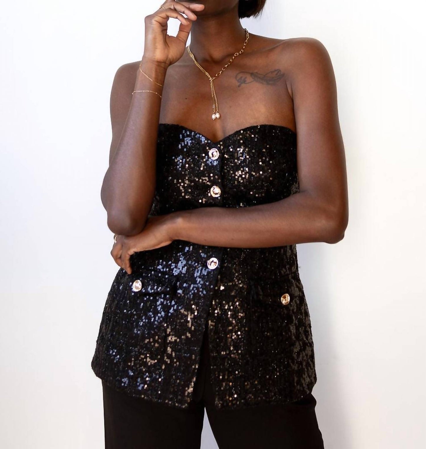 Astr - milani sequin top 2.0