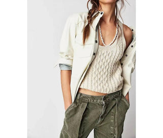 Free People - High Tide Scoopneck Cable Tank Top