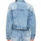 Pistola - Shelby Embroidered Cropped Denim Jacket