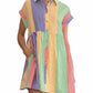Entro - Nikki Stripes Mini Shirt Dress