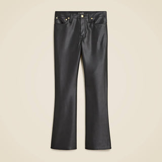 J.Crew - Faux Leather High-rise Bootcut Pant