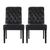 Broxton - Tuft Dining Rolltop Chairs With Button Tufted Backrest (Set of 2)