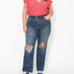Judy Blue - High Waist Knee Ripped Denim Jeans