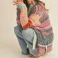 &Merci - Oversized Color Block Cardigan