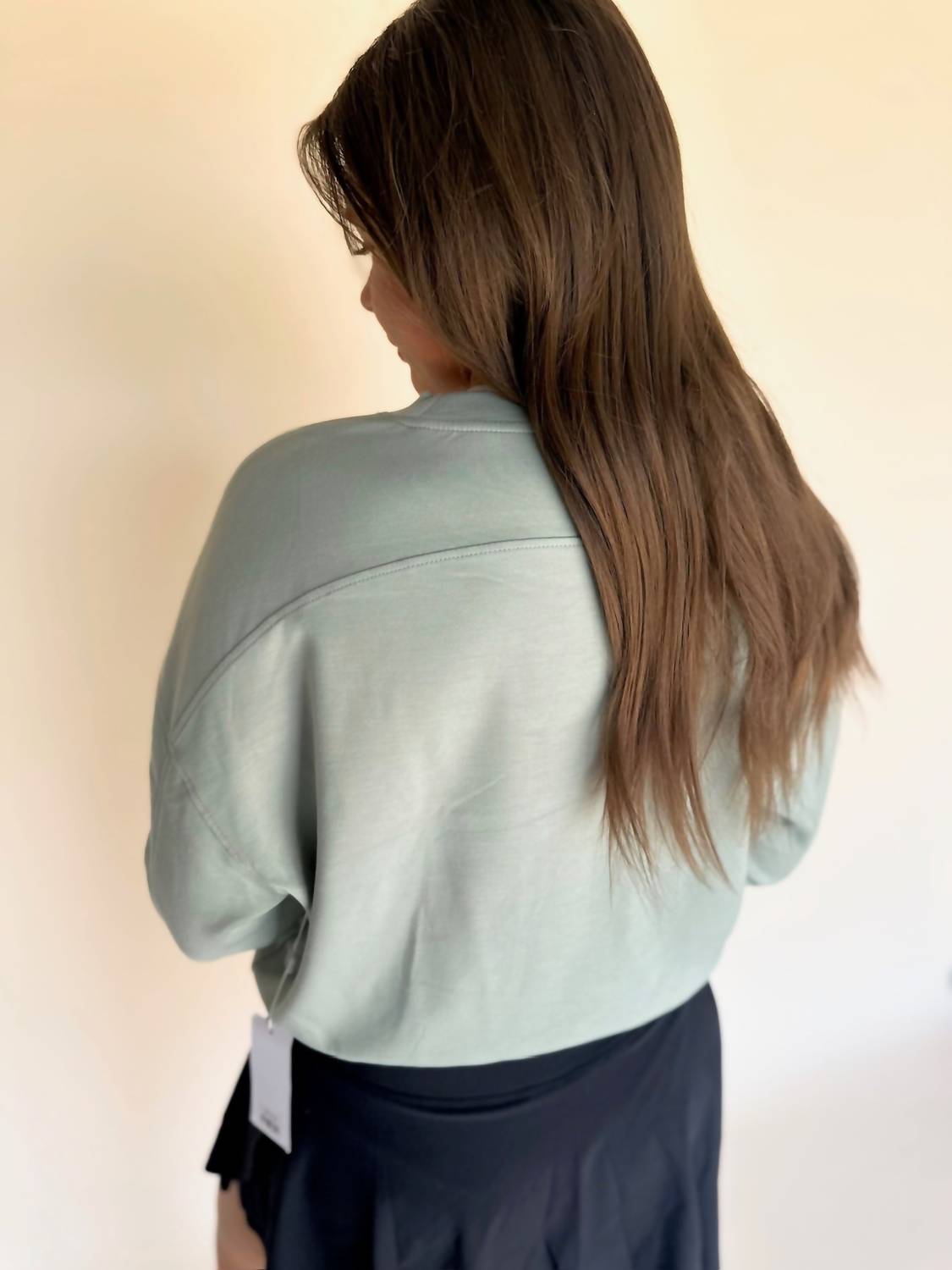 Liquid Energy Apparel - Modal Oversized Cropped Crew Sweatshirt