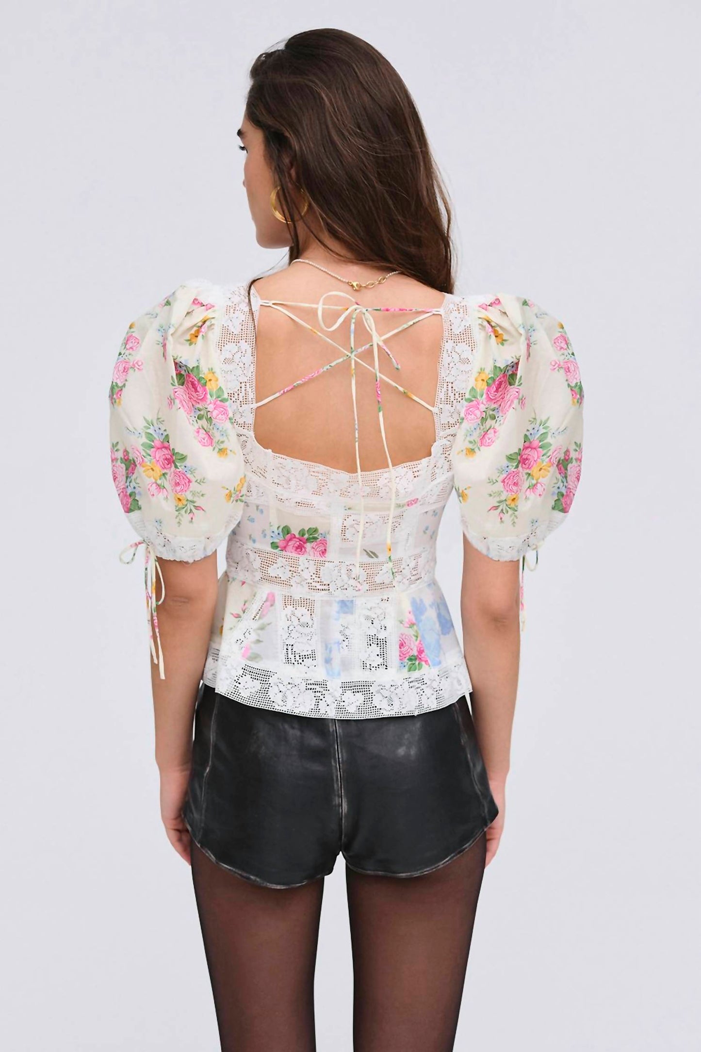 For Love & Lemons - Patchwork Violette Top