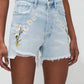 7 For All Mankind - Cut Off Embroidered Shorts