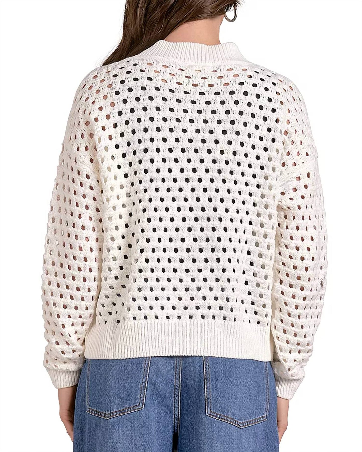 Elan - Candice Zip Cardigan Sweater