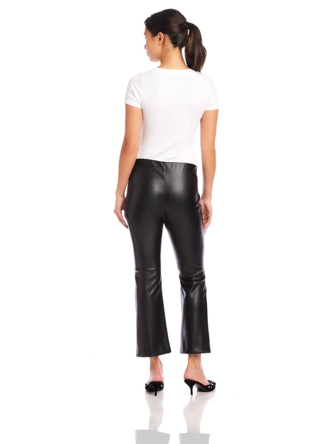 Fifteen Twenty - Sigourney Pintuck Faux Leather Pants