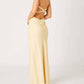 Cotton Candy - Linen Strapless Maxi Dress