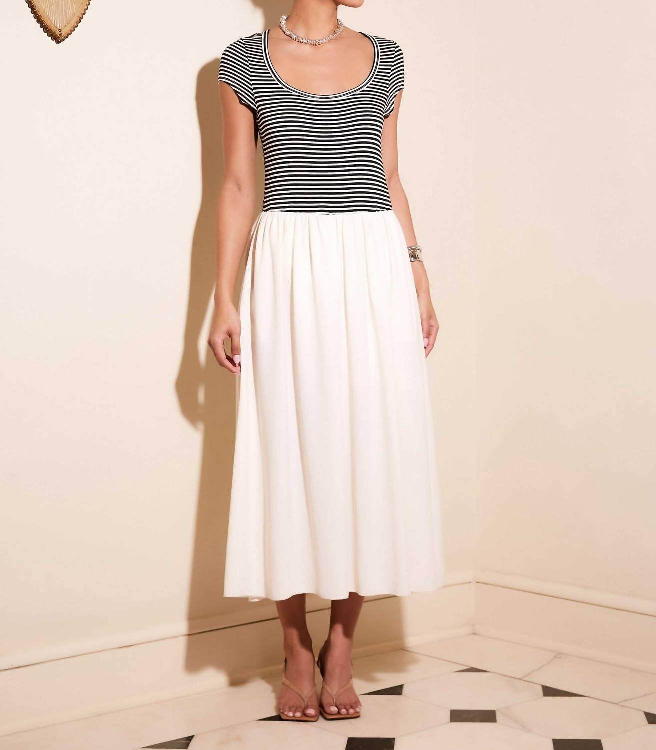 Fifteen Twenty - Contrast Hem Sylvie Maxi Dress