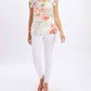 Frank Lyman - V-neck Floral Pullover