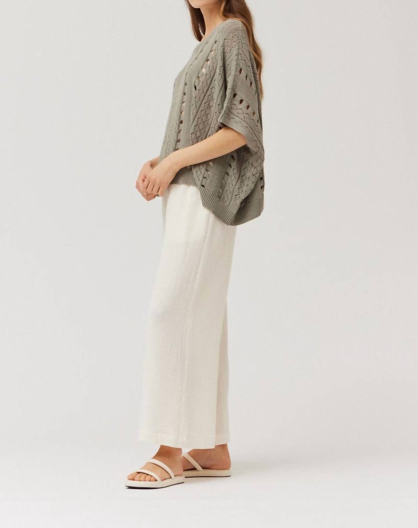 Grade & Gather - Draped Crochet Summer Sweater
