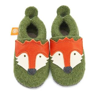 Orangenkinder - Wolli Franz the Fox Felt Slippers