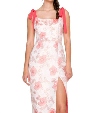 B.Right - Aimee Coral Midi Dress