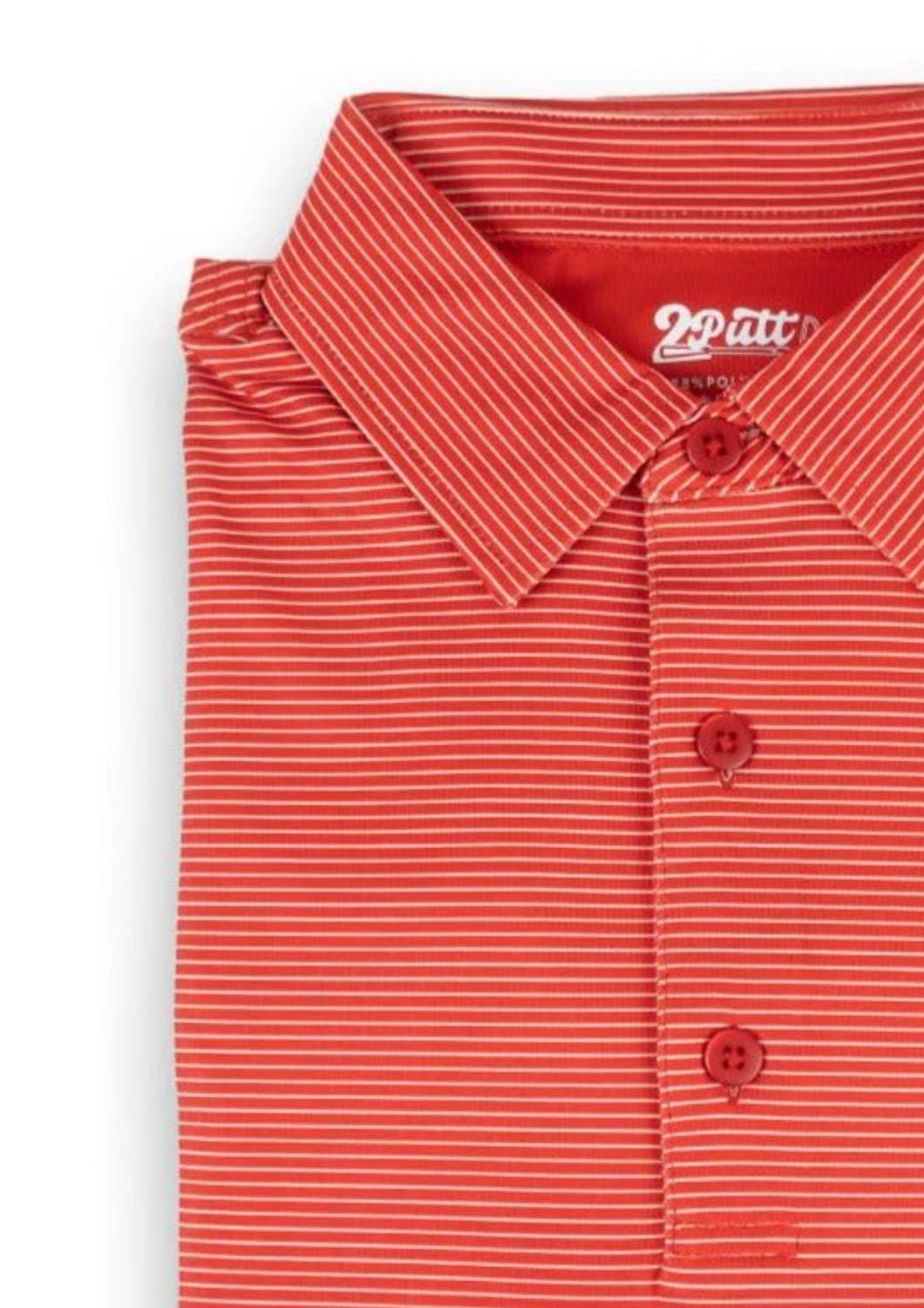 2Putt - Men's Short Sleeve Stripe Polo