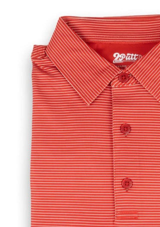 2Putt - Men's Short Sleeve Stripe Polo