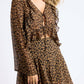 Sage The Label - Be Fierce Leopard Chiffon Ruffle Top