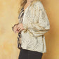 Entro - Contrast Print V-Neck Blouse