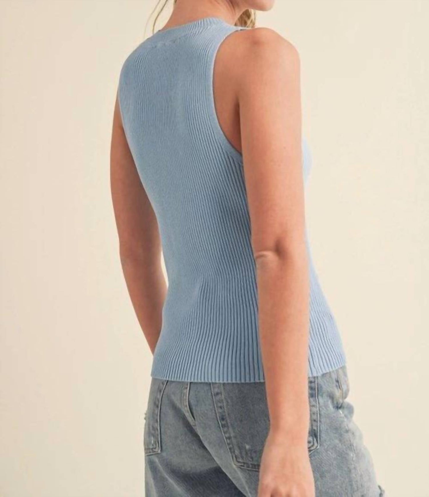 Aemi + Co - Women's Jaiden Ribbed Knit Tank Top