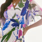 Joseph Ribkoff - Floral Print Belted Wrap Dress