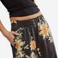 Free People - Days End Printed Linen Pull On Pants