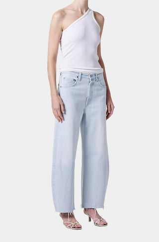 Agolde - Low Curve Fray Mid Rise Jeans