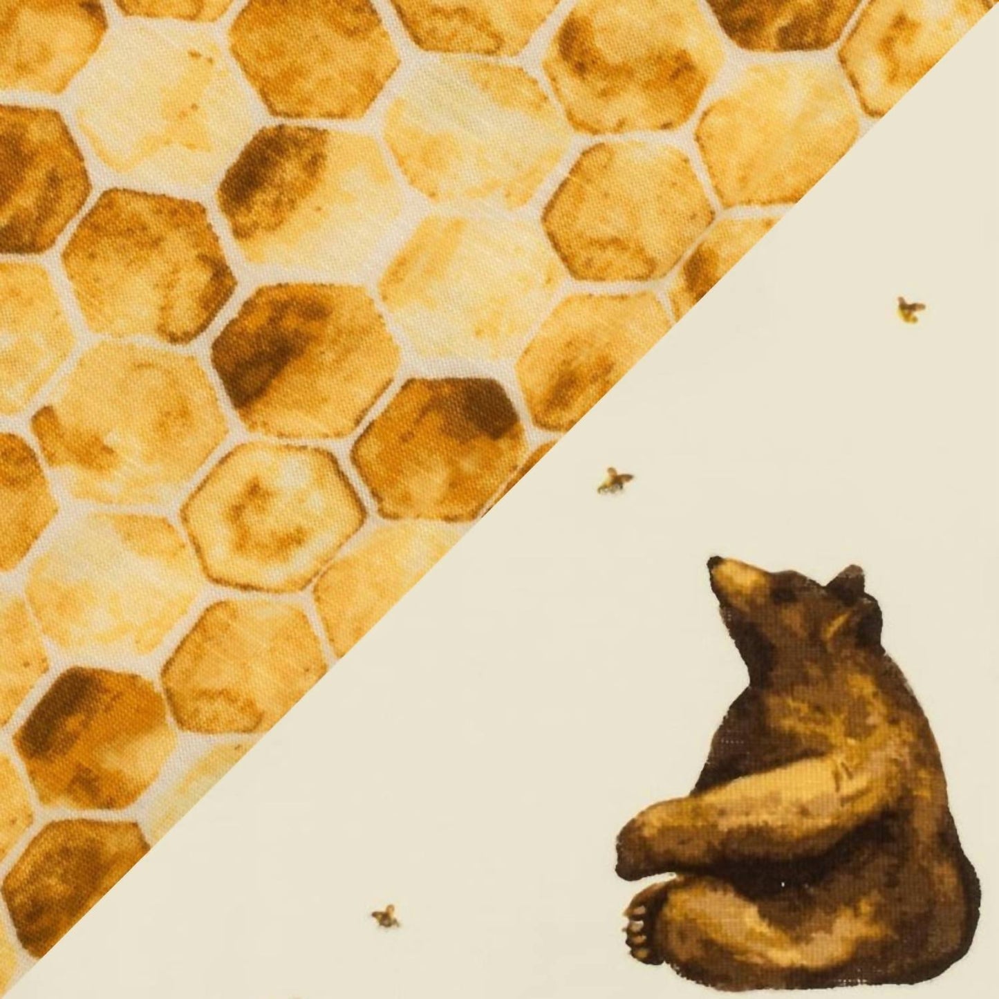 Milkbarn - Honey Bear Bamboo Big Lovey Blanket