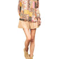Entro - Daphne Patchwork Print Chiffon Long-sleeve Top