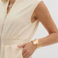 Entro - Sleeveless Zip Up Midi Dress