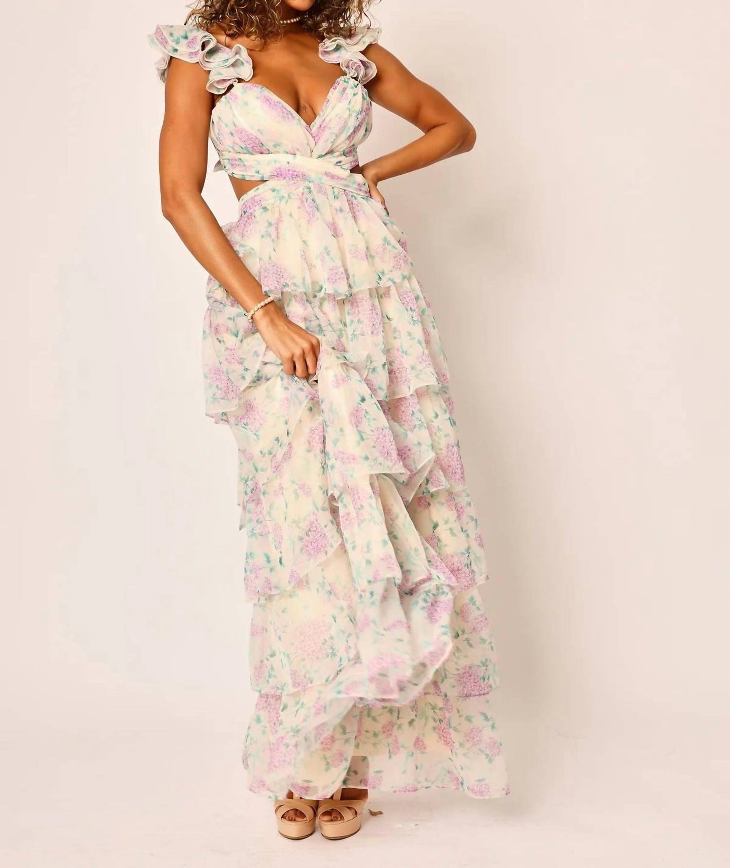 Amy Jane London - Ofilia Ruffle Floral Maxi Dress