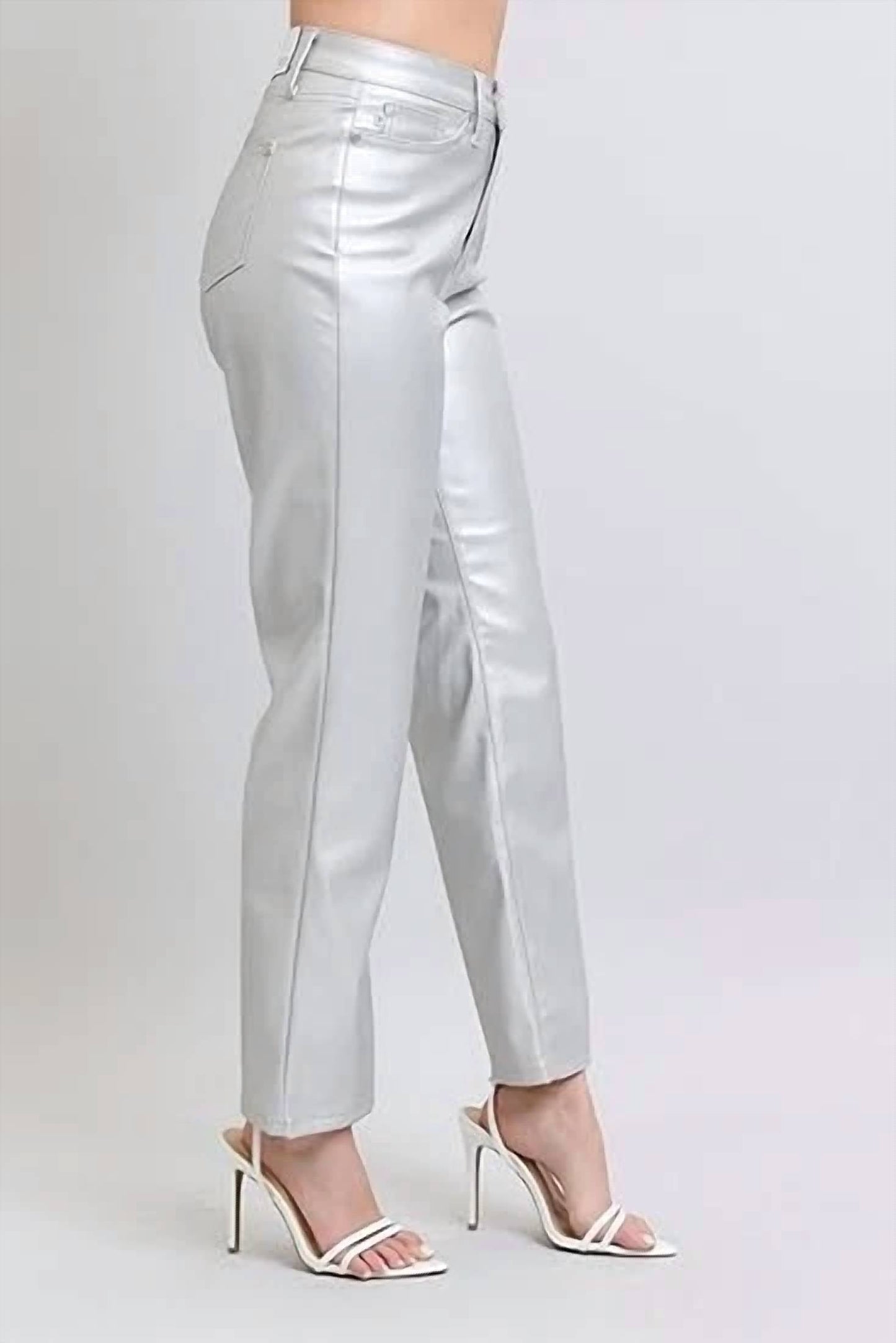 Judy Blue - Faux Leather Straight Pants