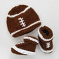 Huggalugs - Newborn Football Hat And Bootie Set